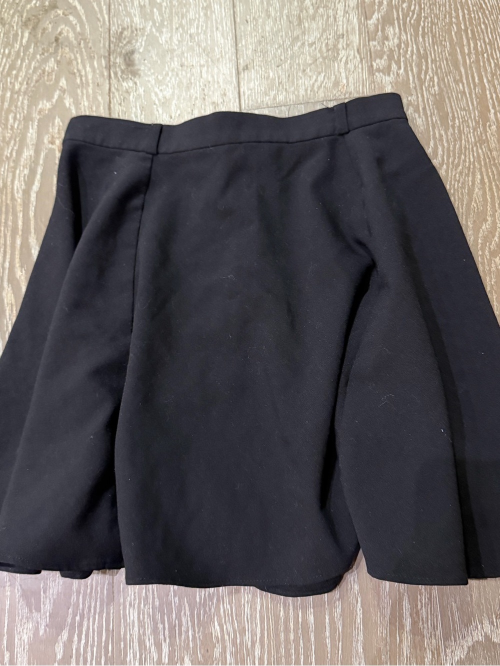 Black A-Line Skirt with belt loops